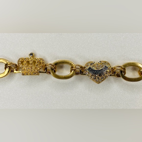 Juicy Couture Y2K vintage Gold Heart Charm Necklace - Picture 3 of 11